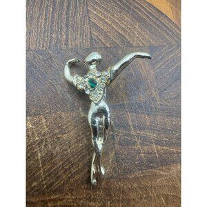 Marcel Boucher Brooch Male Ballerina Dancer Pin Figural 1950 Book Piece